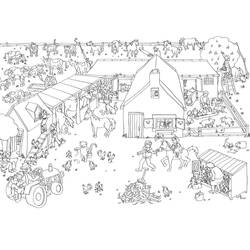 Coloriage Animaux de ferme (Animaux) #198128 à imprimer et colorier