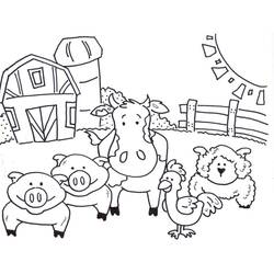 Coloriage Animaux de ferme (Animaux) #198131 à imprimer et colorier