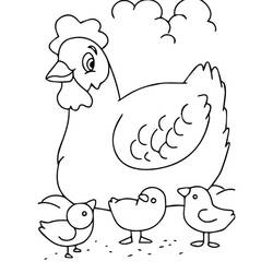 Coloriage Animaux de ferme (Animaux) #198132 à imprimer et colorier