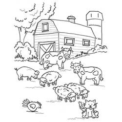 Coloriage Animaux de ferme (Animaux) #198134 à imprimer et colorier