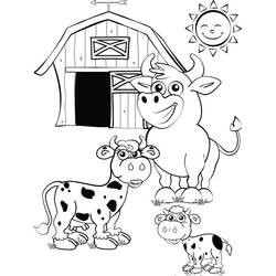 Coloriage Animaux de ferme (Animaux) #198135 à imprimer et colorier