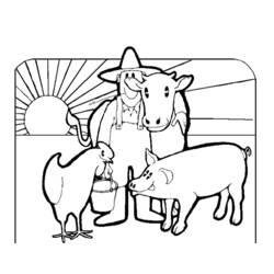 Dessin à colorier: Animaux de la ferme (Animaux) #21495 - Coloriages à Imprimer Gratuits