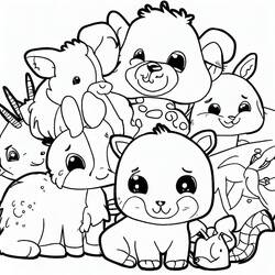 Coloriage Animaux Mignon (Animaux) #189911 à imprimer et colorier