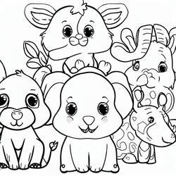 Coloriage Animaux Mignon (Animaux) #189915 à imprimer et colorier