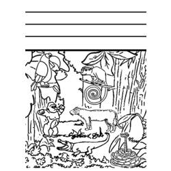 Dessin à colorier: Animaux sauvages / de la jungle (Animaux) #21322 - Coloriages à Imprimer Gratuits