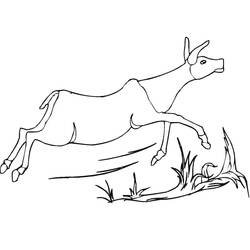 Coloriage Antilope (Animaux) #210755 à imprimer et colorier