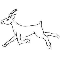 Dessin à colorier: Antilope (Animaux) #210756 - Coloriages à Imprimer Gratuits