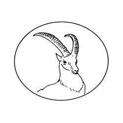 Dessin à colorier: Antilope (Animaux) #22602 - Coloriages à imprimer