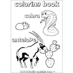 Dessin à colorier: Antilope (Animaux) #22643 - Coloriages à Imprimer Gratuits