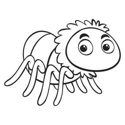 Coloriage Araignée (Animaux) #184490 à imprimer et colorier