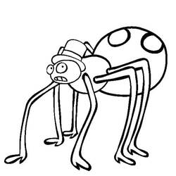 Coloriage Araignée (Animaux) #184499 à imprimer et colorier