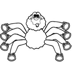 Coloriage Araignée (Animaux) #184507 à imprimer et colorier