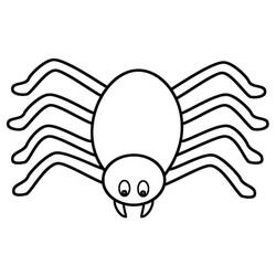 Coloriage Araignée (Animaux) #184512 à imprimer et colorier