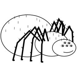 Coloriage Araignée (Animaux) #184514 à imprimer et colorier