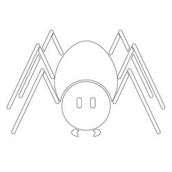 Coloriage Araignée (Animaux) #184528 à imprimer et colorier