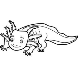 Dessin à colorier: Axolotl (Animaux) #184569 - Coloriages à Imprimer Gratuits
