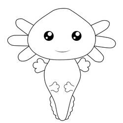 Dessin à colorier: Axolotl (Animaux) #184572 - Coloriages à Imprimer Gratuits