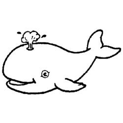 Dessin à colorier: Baleine (Animaux) #875 - Coloriages à imprimer