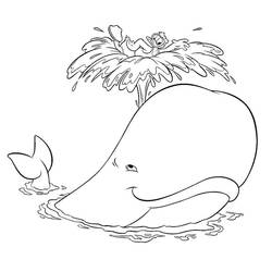 Dessin à colorier: Baleine (Animaux) #878 - Coloriages à imprimer