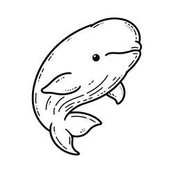 Coloriage Béluga (Animaux) #210345 à imprimer et colorier