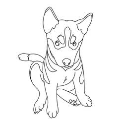 Dessin à colorier: Berger Allemand (Animaux) #214097 - Coloriages à Imprimer Gratuits