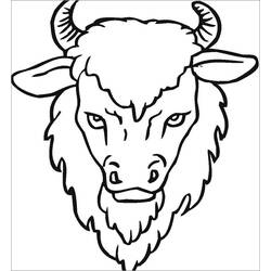 Dessin à colorier: Bison (Animaux) #205547 - Coloriages à Imprimer Gratuits