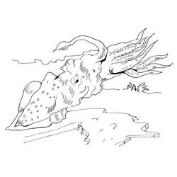 Coloriage Calmar (Animaux) #208878 à imprimer et colorier