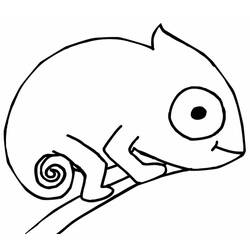 Coloriage Caméléon (Animaux) #206718 à imprimer et colorier