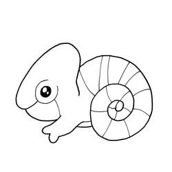 Coloriage Caméléon (Animaux) #206723 à imprimer et colorier