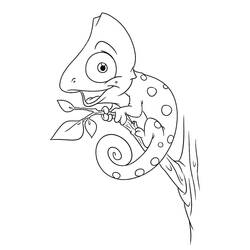 Coloriage Caméléon (Animaux) #206748 à imprimer et colorier