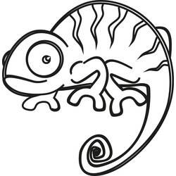 Coloriage Caméléon (Animaux) #206751 à imprimer et colorier