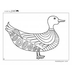 Dessin à colorier: Canard (Animaux) #1468 - Coloriages à imprimer