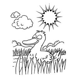 Coloriage Canard (Animaux) #185485 à imprimer et colorier