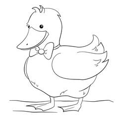 Coloriage Canard (Animaux) #185515 à imprimer et colorier