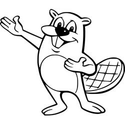 Coloriage Castor (Animaux) #207200 à imprimer et colorier