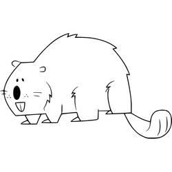 Coloriage Castor (Animaux) #207208 à imprimer et colorier