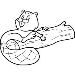 Coloriage Castor (Animaux) #207209 à imprimer et colorier