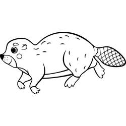 Coloriage Castor (Animaux) #207215 à imprimer et colorier