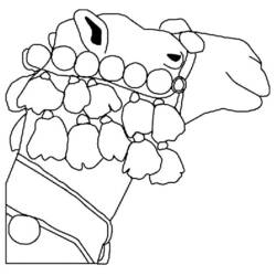 Dessin à colorier: Chameau (Animaux) #1712 - Coloriages à imprimer