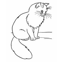 Dessin à colorier: Chat (Animaux) #174955 - Coloriages à Imprimer Gratuits