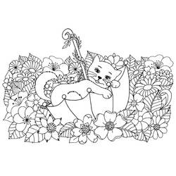 Dessin à colorier: Chat (Animaux) #174957 - Coloriages à Imprimer Gratuits