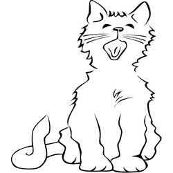 Dessin à colorier: Chat (Animaux) #174970 - Coloriages à Imprimer Gratuits