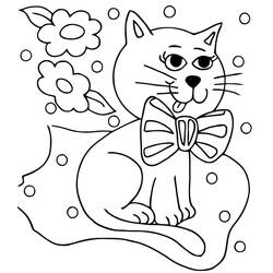 Dessin à colorier: Chat (Animaux) #174980 - Coloriages à Imprimer Gratuits