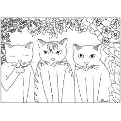 Dessin à colorier: Chat (Animaux) #174987 - Coloriages à Imprimer Gratuits