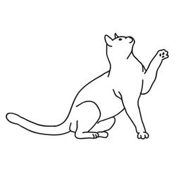 Dessin à colorier: Chat (Animaux) #174989 - Coloriages à Imprimer Gratuits