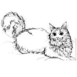 Dessin à colorier: Chat (Animaux) #1773 - Coloriages à Imprimer Gratuits