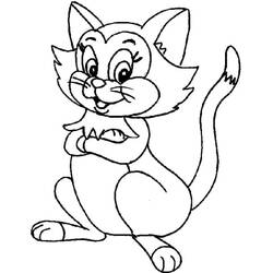 Coloriage Chaton (Animaux) #176602 à imprimer et colorier