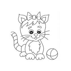 Coloriage Chaton (Animaux) #176604 à imprimer et colorier