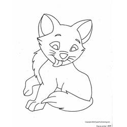 Dessin à colorier: Chaton (Animaux) #18057 - Coloriages à Imprimer Gratuits