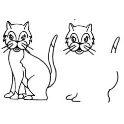 Dessin à colorier: Chaton (Animaux) #18121 - Coloriages à Imprimer Gratuits